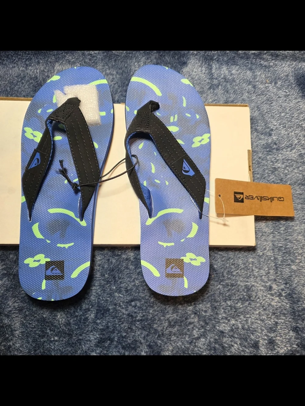 Quiksilver Men’s Molokai Layback Blue/Green Flip Flop Sandals